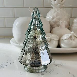 Target Bullseye’s Silver Light Up Glass Christmas Tree